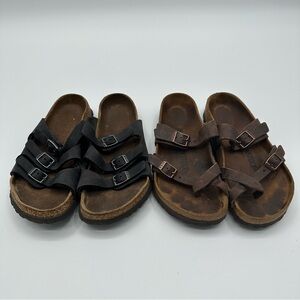 Lot 2 Birkenstock Size 36 Women’s 5-5.5 Mayari Leather‎ Toe Loop Florida Sandals